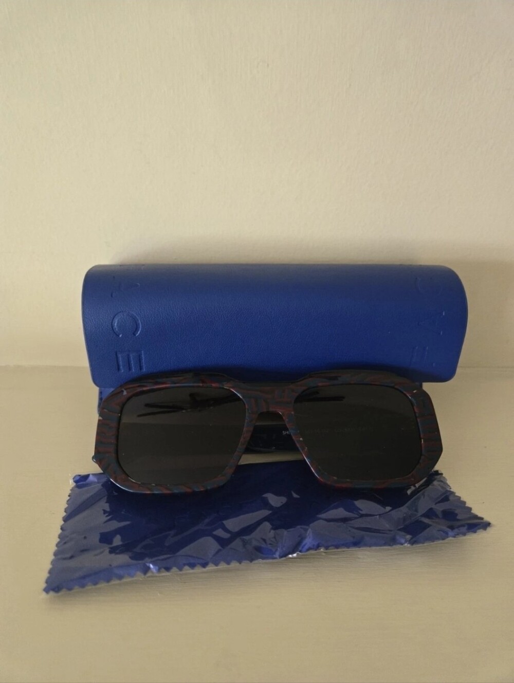 FACE A FACE Shiro 3 8331 Burgundy Maze Womens Rectangle Sunglasses 56-19-152 B